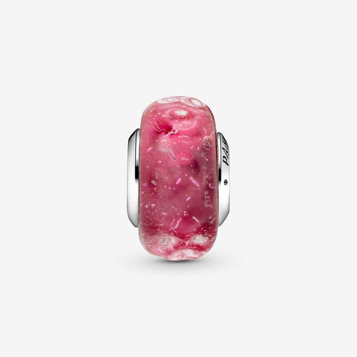 Charm Murano Glass Fantasy Pink