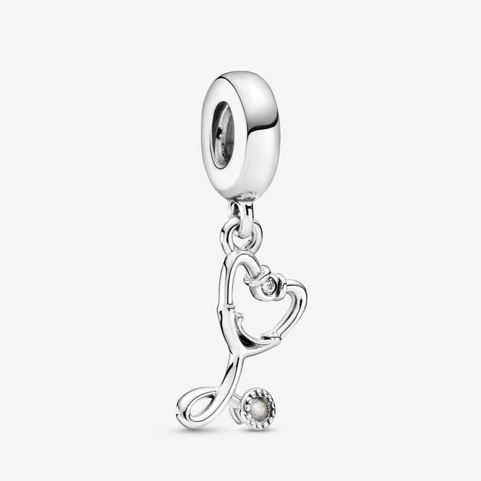Charm Pendente Stetoscopio Cuore