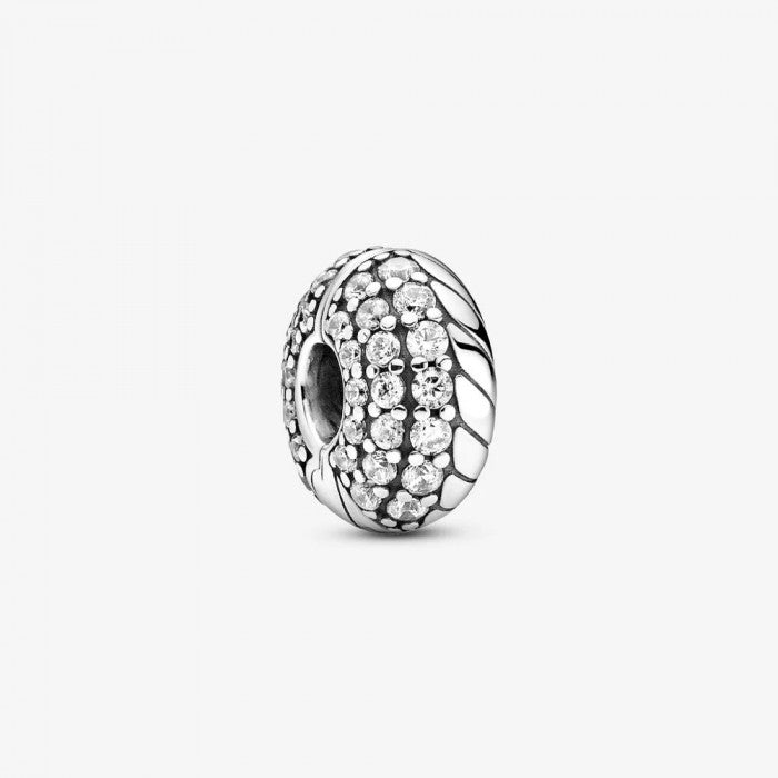 Clip con maglia snake e pavé