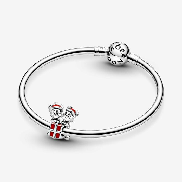 Charm Disney, charm Mickey Mouse e Minnie con pacchetto regalo