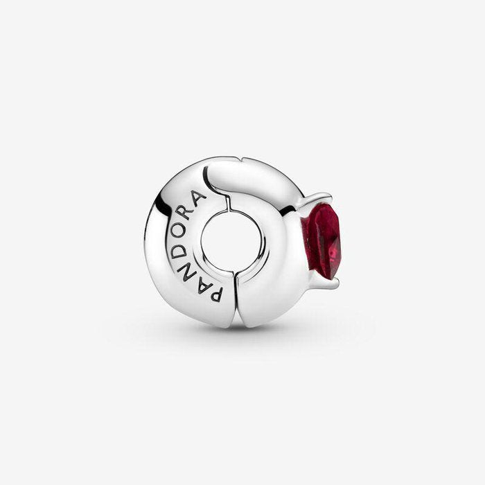 Clip Solitario Cuore rosso