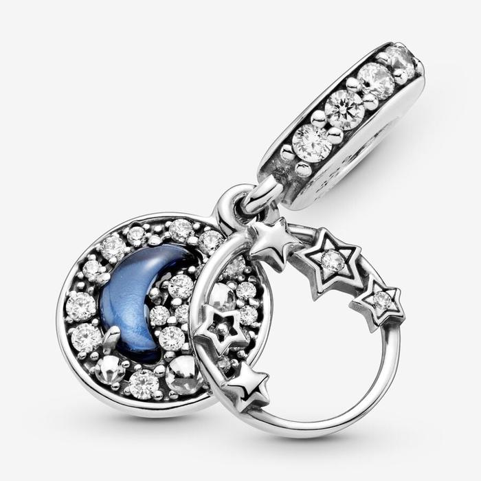 Charm Pendente Cielo, Luna e Stelle