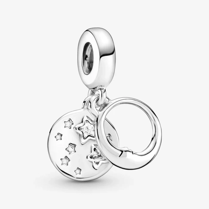Charm pendente Stelle e luna dormienti
