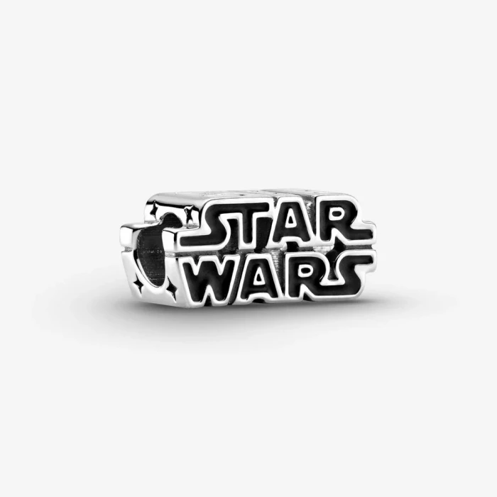 Star Wars, Charm in Argento con logo in 3D