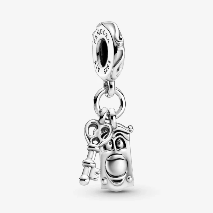 Alice nel paese delle meraviglie Disney, charm pendente Chiave e signor Serratura