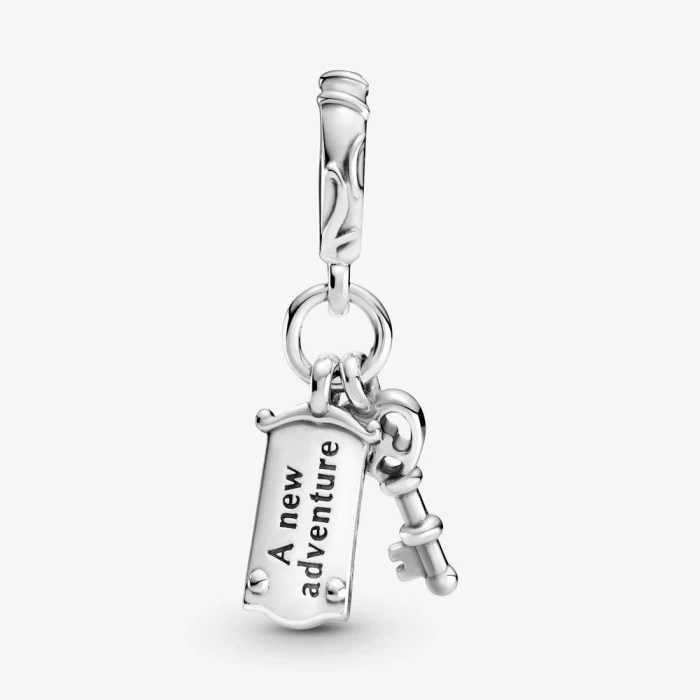 Alice nel paese delle meraviglie Disney, charm pendente Chiave e signor Serratura
