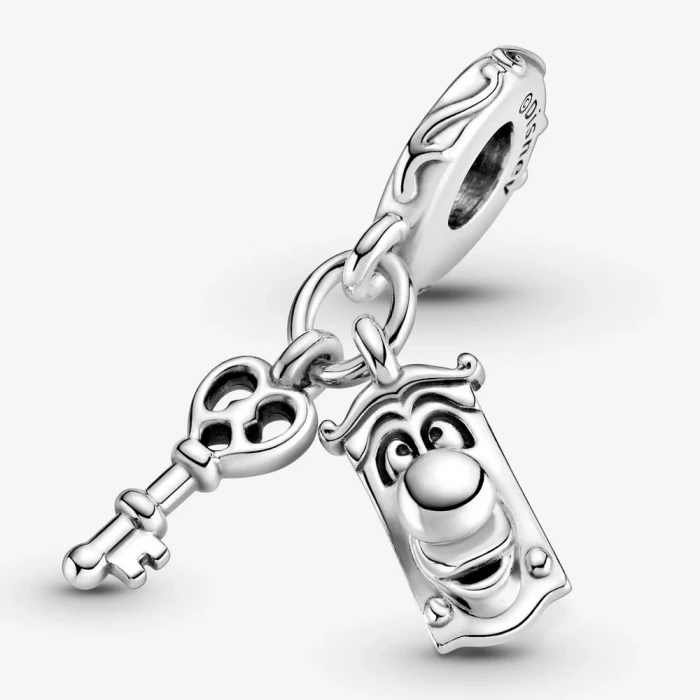 Alice nel paese delle meraviglie Disney, charm pendente Chiave e signor Serratura