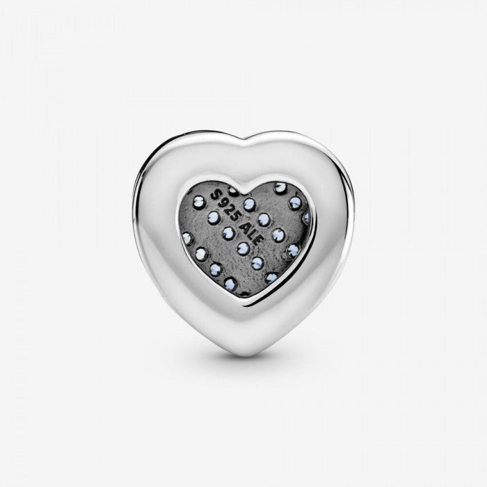 Clip a cuore con pavé blu