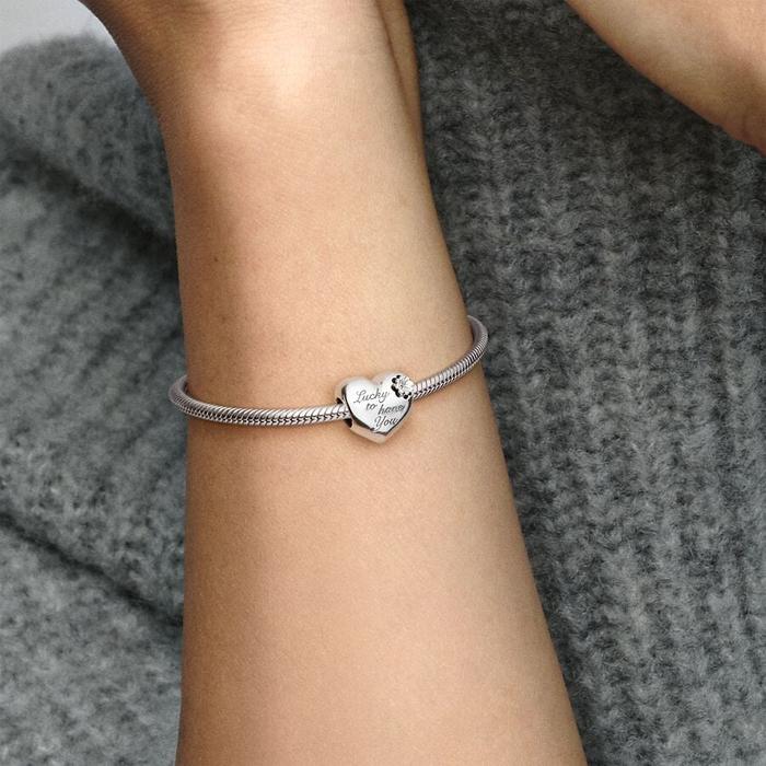 Charm Cuore e Quadrifoglio