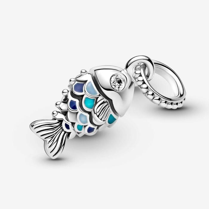 Blue Fish Pendant Charm