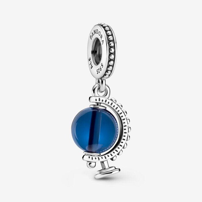 Charm pendente Globo blu