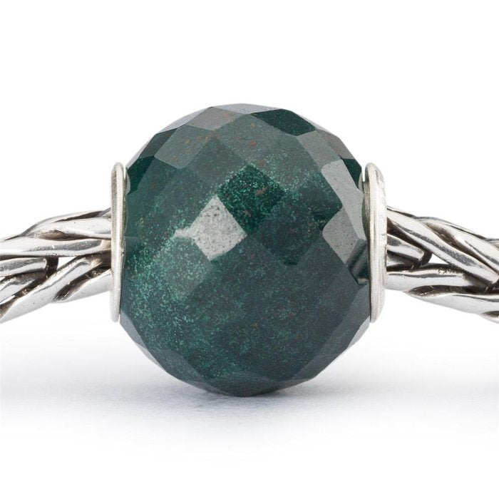 Round Faceted Green Chalcedony