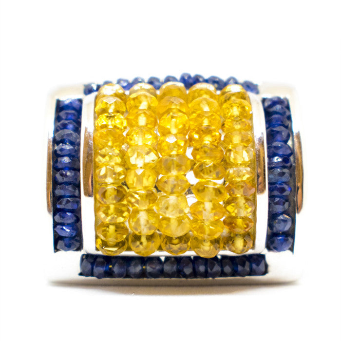 Anello Chirico zaffiri