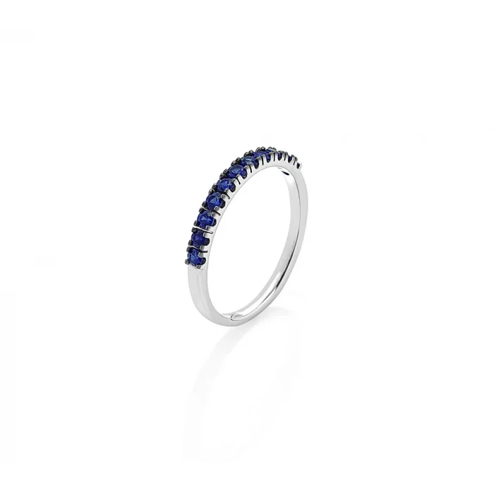 Half gold and blue sapphire ring TuttiFrutti