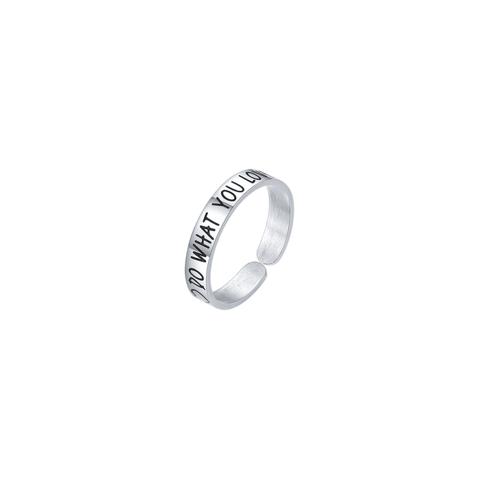 ANELLO DONNA IN ACCIAIO DO WHAT YOU LOVE