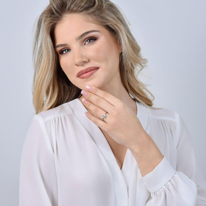 BAGUE FEMME EN ACIER ÉTOILE ET LUNE