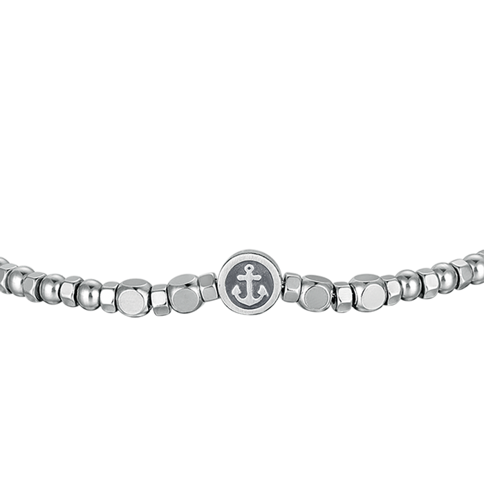 MEN'S STEEL BRACELET WITH ANCHOR ELEMENT