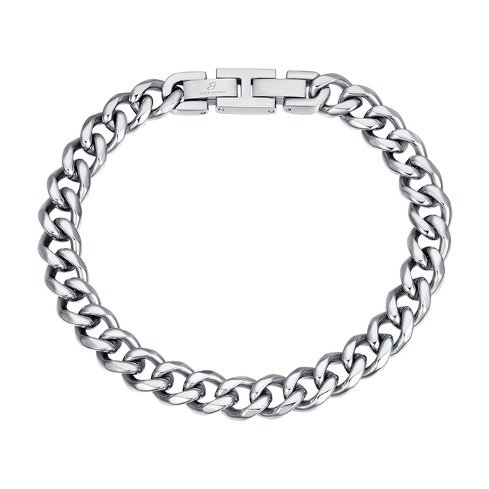 MEN'S BRACELET IN STEEL CHAIN ​​MESH SILVER