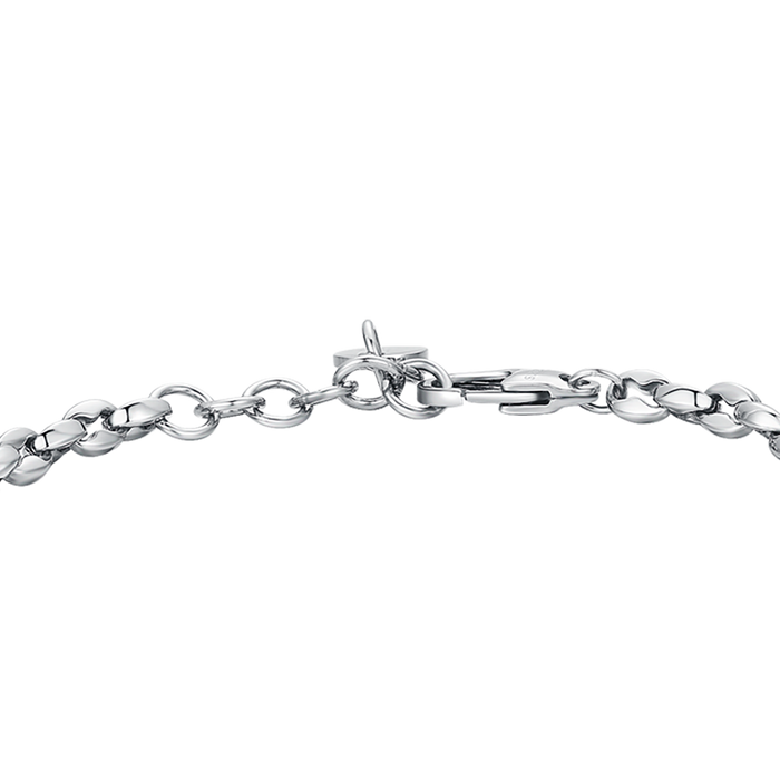 BRACELET HOMME EN ACIER AVEC ANCRE IP ROSE