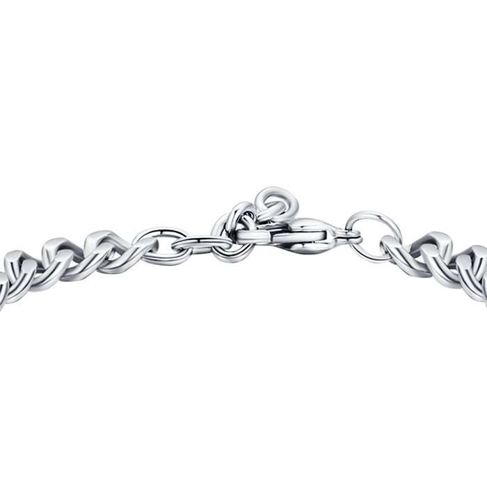 BRACCIALE UOMO IN ACCIAIO CON ELEMENTO IN ACCIAIO ROSA