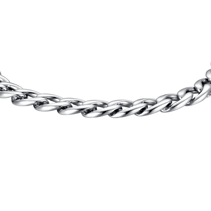 BRACCIALE UOMO IN ACCIAIO MAGLIA SILVER