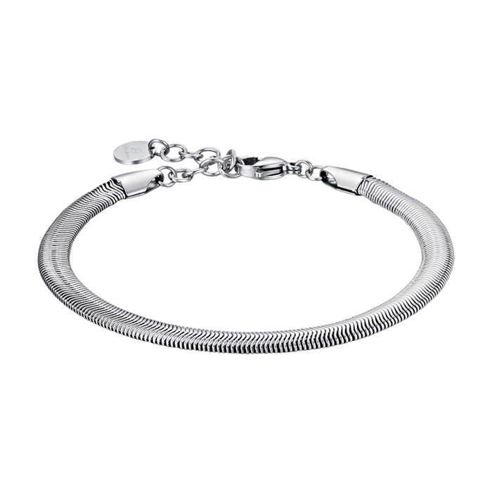 MEN'S STEEL BRACELET WITH THIN MESH