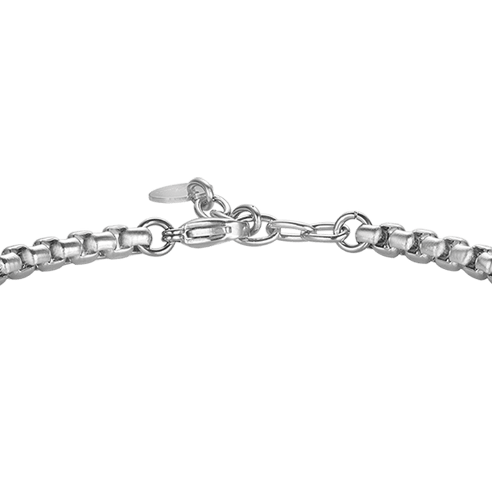 BRACCIALE UOMO IN ACCIAIO GRAZIE MAESTRO CON PIASTRA