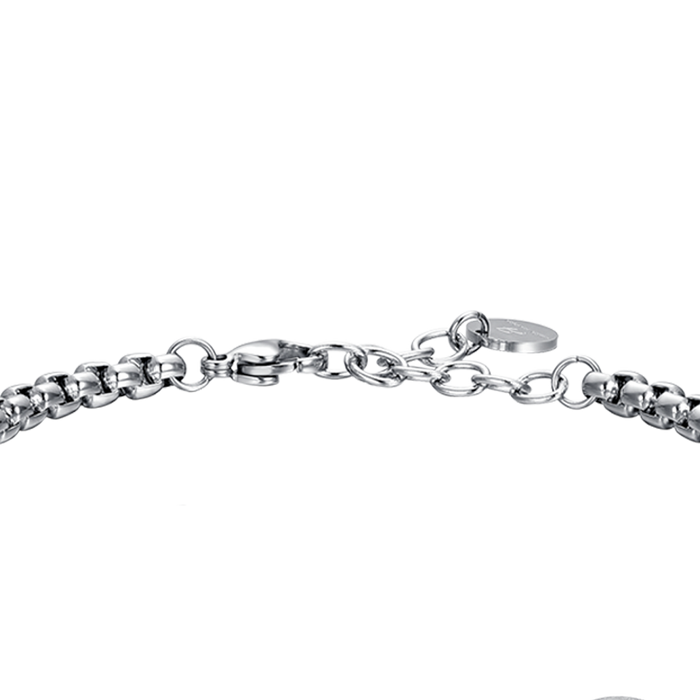 BRACELET HOMME EN ACIER PLAQUE SIGNE DU ZODIAQUE SCORPION