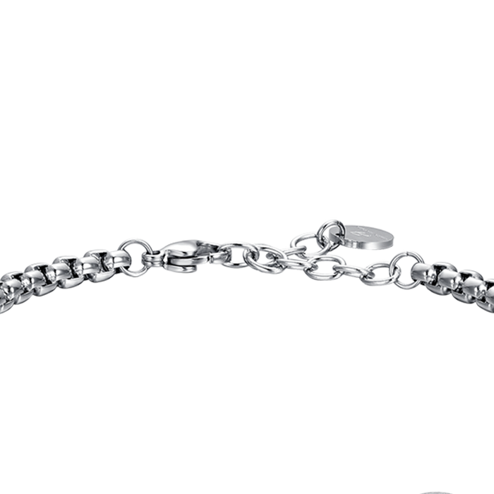 BRACELET HOMME EN ACIER SIGNE DU ZODIAQUE PLAQUE SAGITTAIRE