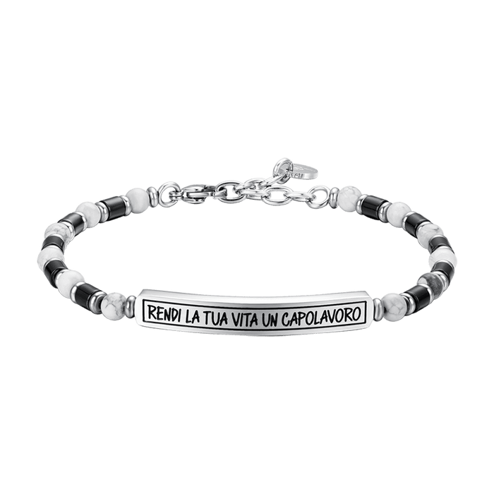 BRACELET EN ACIER POUR HOMME FAITES DE VOTRE VIE UN CHEF-D'ŒUVRE