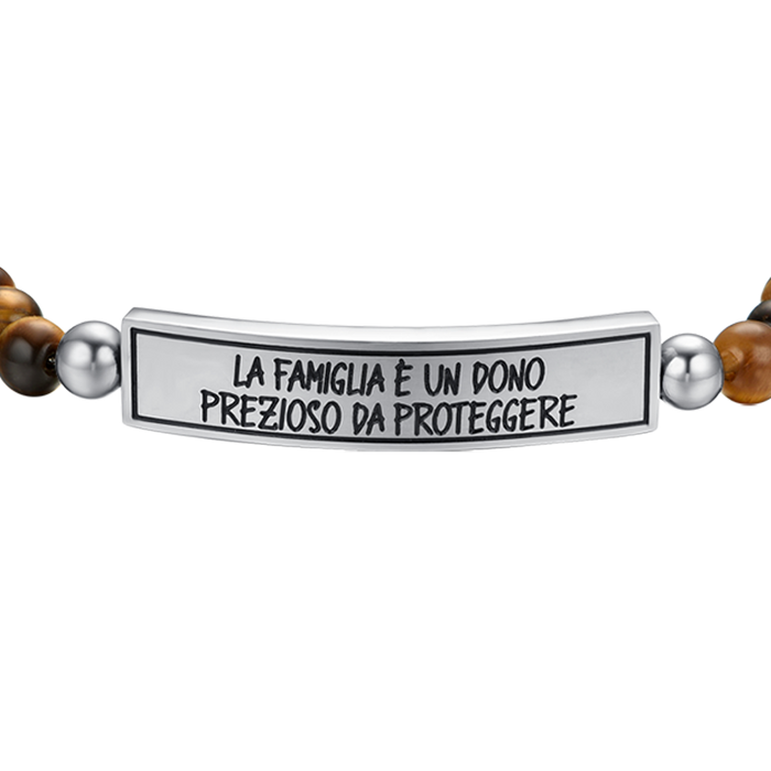 BRACELET EN ACIER POUR HOMME FAMILIAL EST UN CADEAU PRÉCIEUX À PROTÉGER