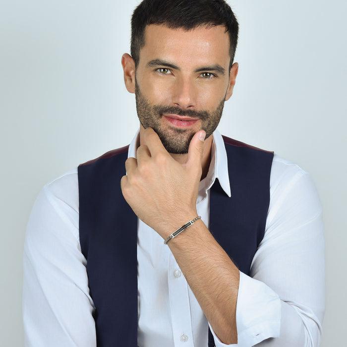 BRACCIALE UOMO IN ACCIAIO PIASTRA IL MEGLIO DEVE ANCORA VENIRE