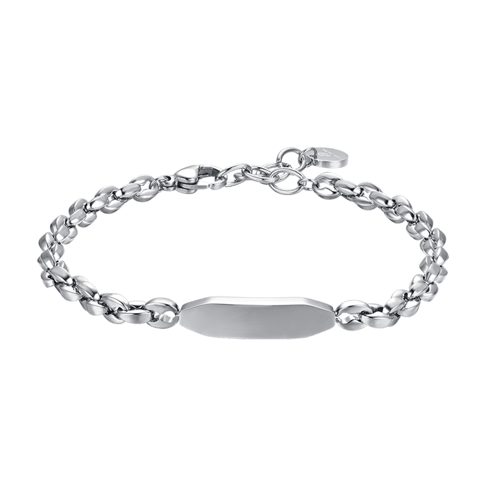 MEN'S STEEL BRACELET WITH ELEMENT