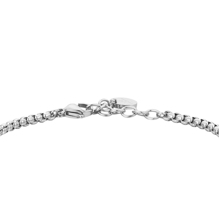 MEN'S BRACELET IN STEEL WITH TIGER'S EYE STONES