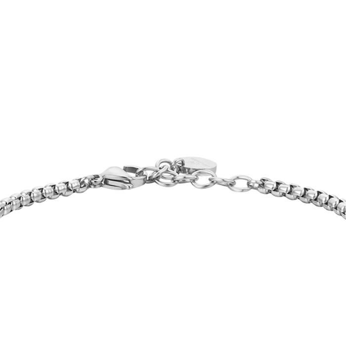 BRACELET HOMME EN ACIER AVEC MALACHITE VERTE