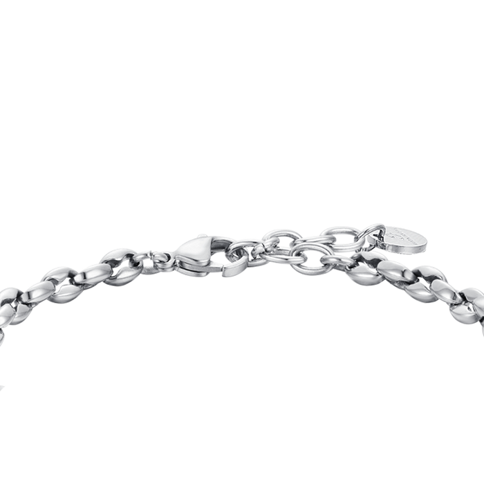 BRACELET HOMME EN ACIER AVEC ANCRE IP ROSE