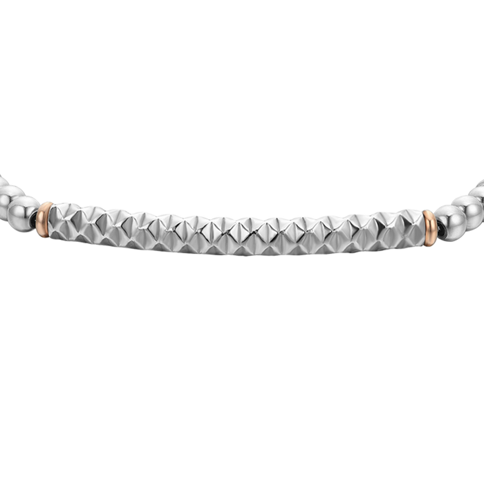 MEN'S BRACELET IN STEEL WITH GREY HEMATITE