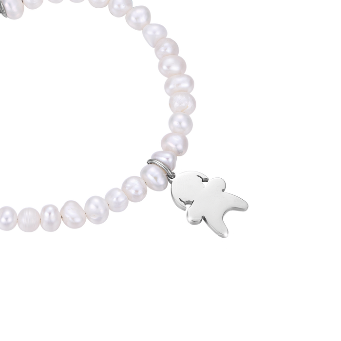 BRACELET AVEC PERLES ET BÉBÉ FILLE