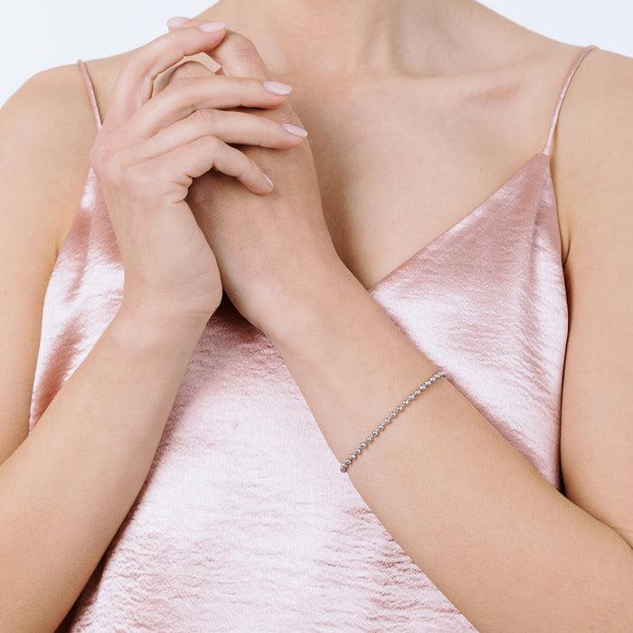 BRACELET FEMME EN ACIER PLAQUÉ BOULE