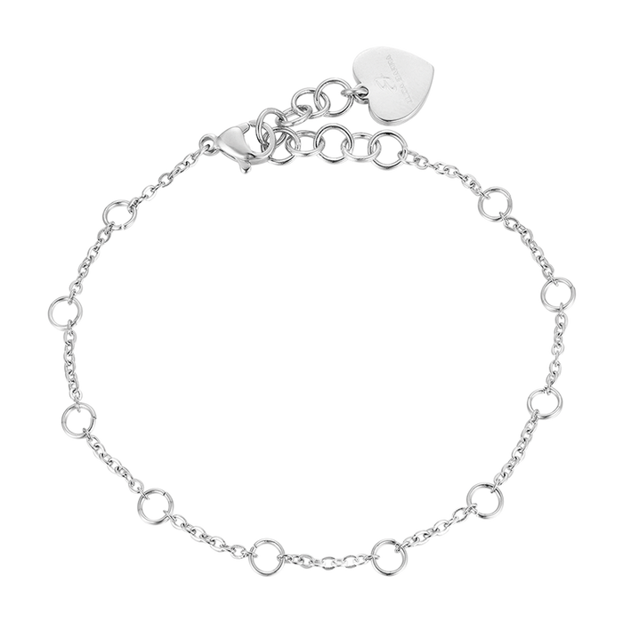 BRACCIALE DONNA IN ACCIAIO CON CERCHI