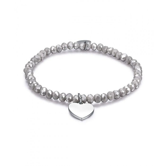 Bracciale Con Cristalli Fango E Cuore