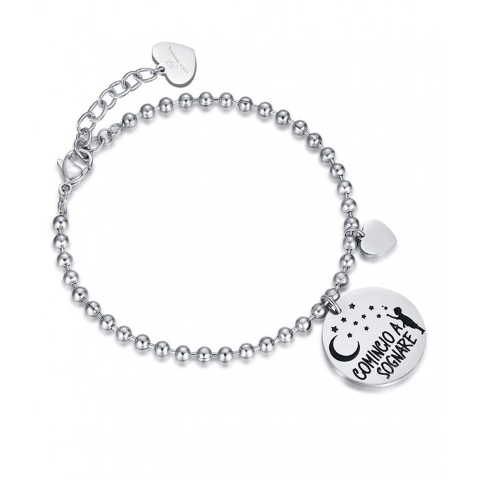 Bracciale con frase: Comincio a sognare