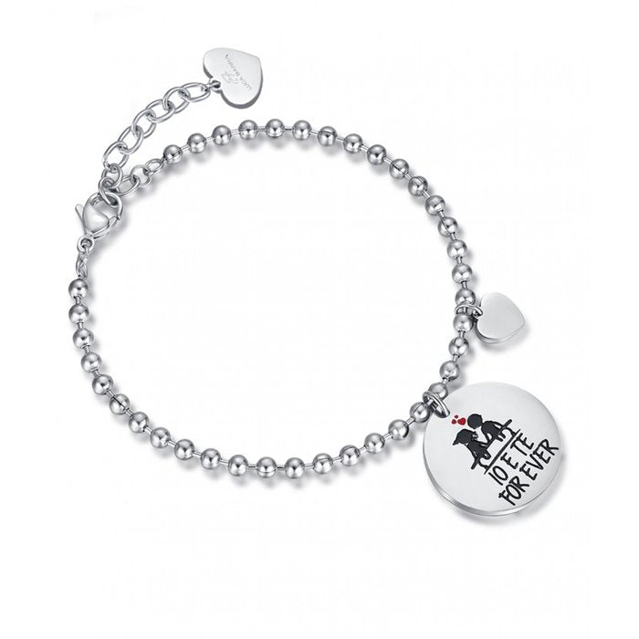 Bracciale con frase: Io e te forever