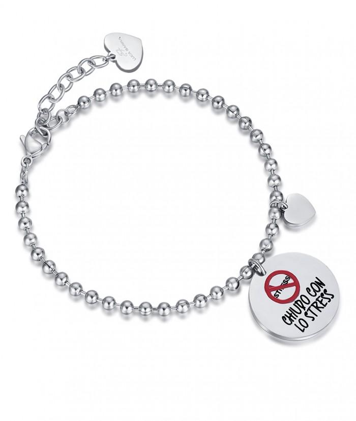 Bracciale con frase: Chiudo con lo stress - gioielleriaperdichizzi.it