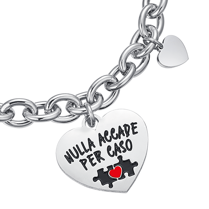 BRACELET EN ACIER POUR FEMME RIEN N'ARRIVE PAR HASARD