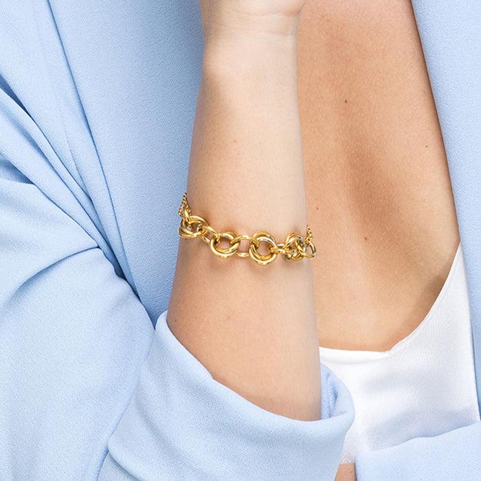 IP GOLD STEEL BRACELET
