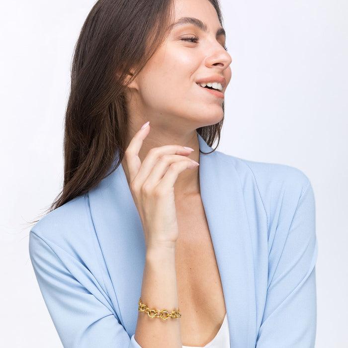 IP GOLD STEEL BRACELET