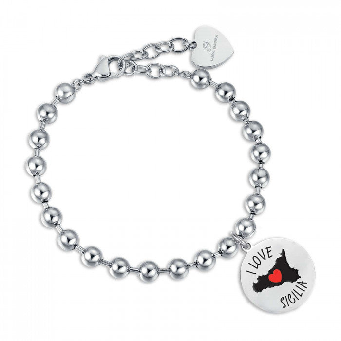 Bracciale pallini I love sicilia