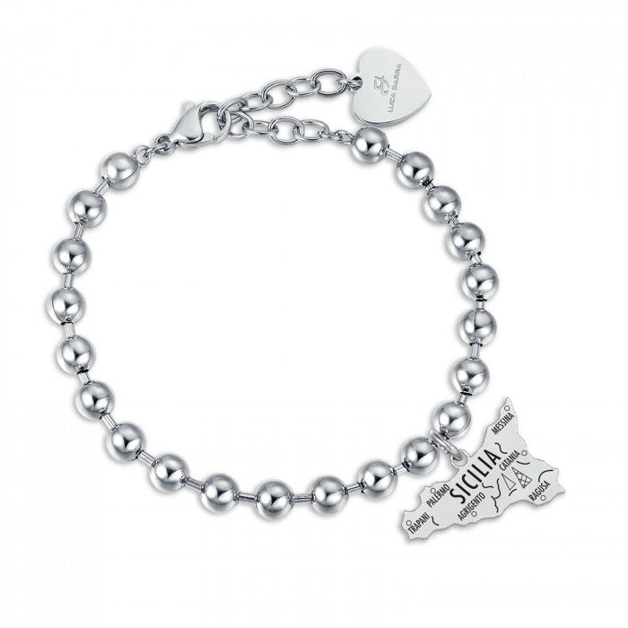 Bracciale pallini pendente Sicilia