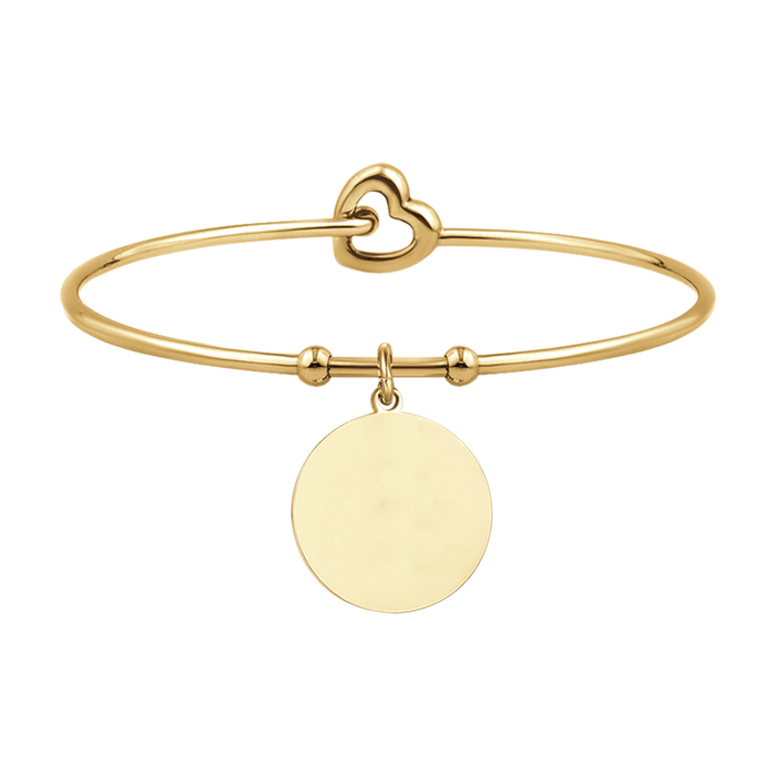 BRACCIALE DONNA PERSONALIZZATO IN ACCIAIO DORATO CERCHIO